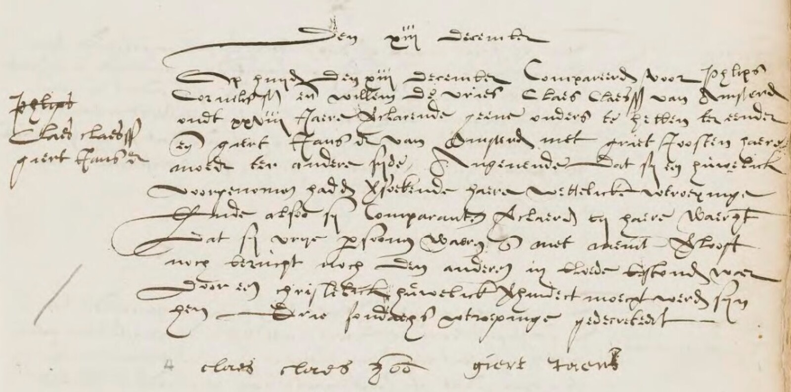 Ondertrouwinschrijving Claes Claesz (Anslo) en Griet Hansdr., 19 december 1582, DTB 402 blz. 149