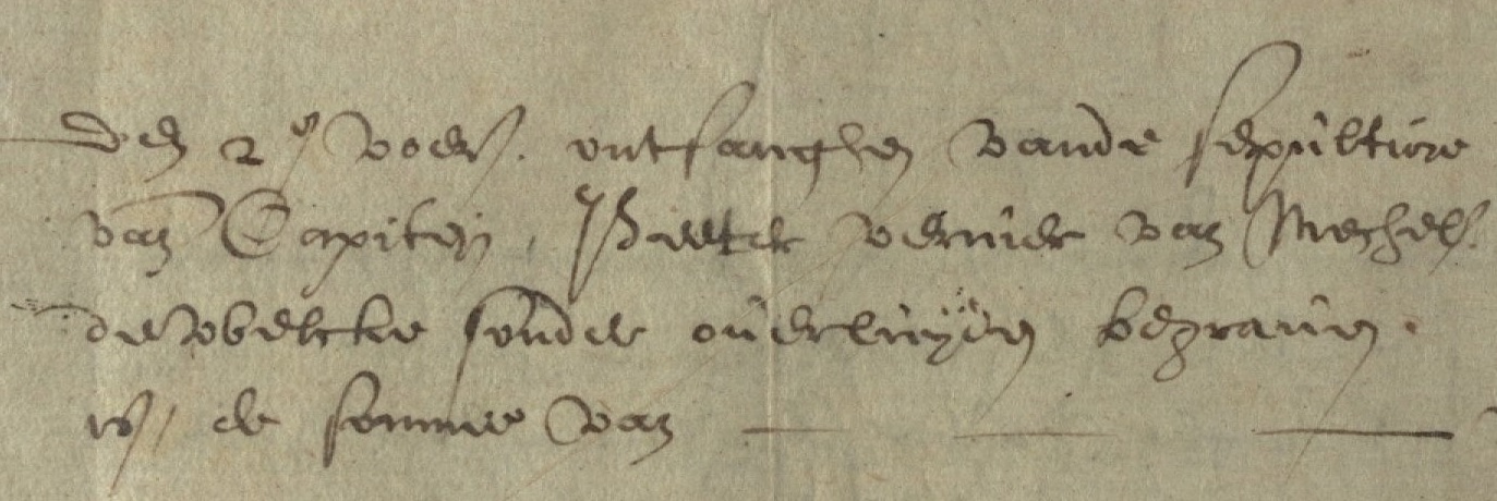 Uitsnede uit het begraafregister van Breda met de vermelding van Peeter Verniers