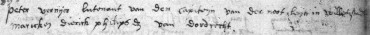 Trouwboek Dordrecht, 22 januari 1589, Pieter Vernijer en Marijcken Dircksdr.