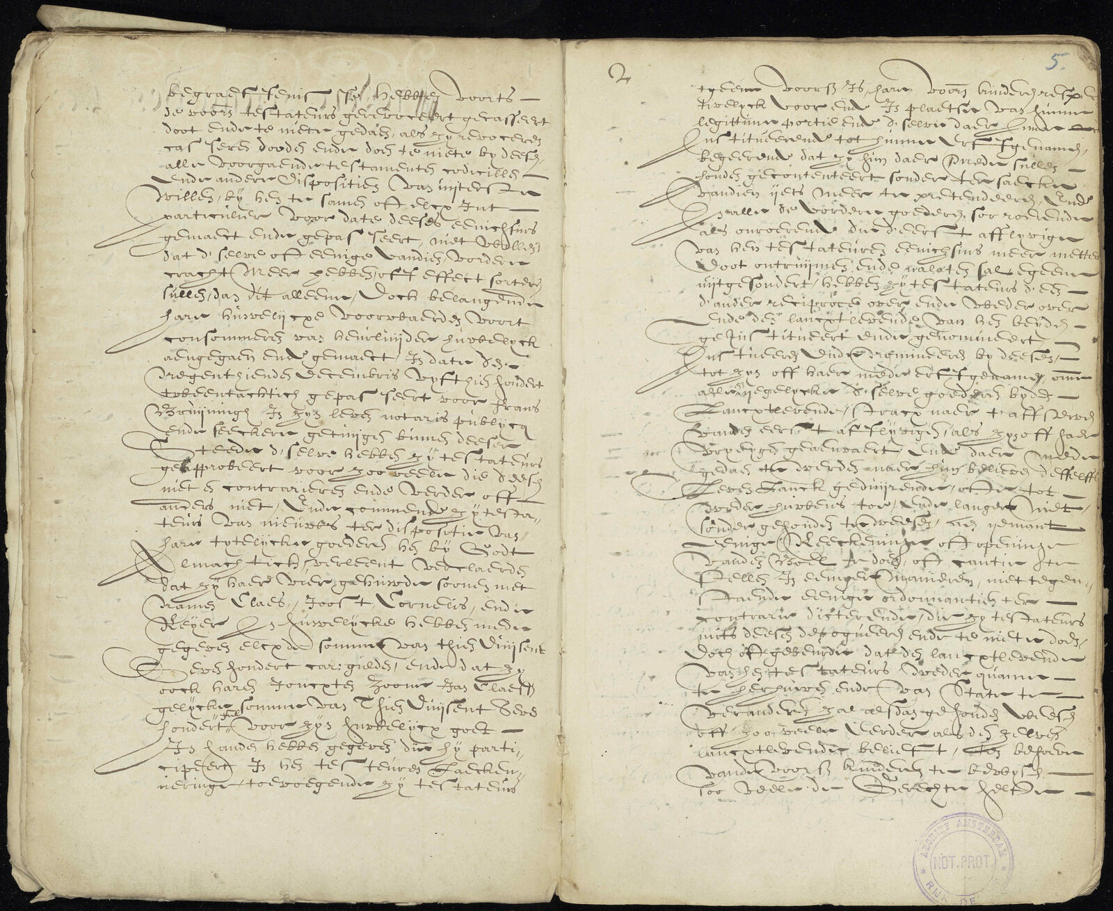 Testament van Claes Claesz Anslo en Geert Jansdr., 1625, fol. 2