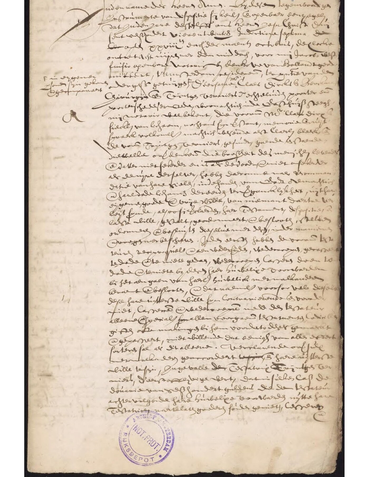Testament van Claes Dircksz Berckman en Trijntgen Verniersdr., 28 oktober 1624